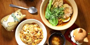 瑞豐夜市旁，柴原道山口食堂│滑順鹹甜親子丼、清雅湯頭正油拉麵．桑尼瘦不了